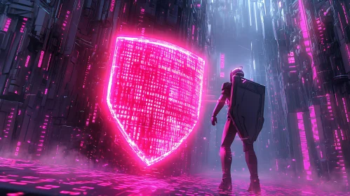 Cybersecurity in a Neon Lit Futuristic World