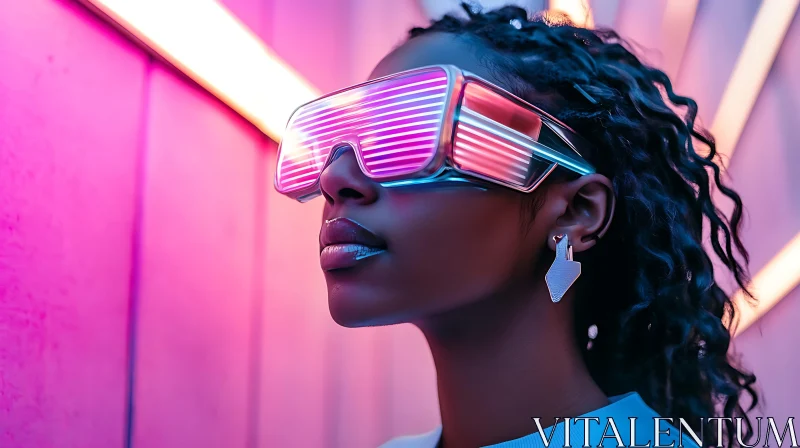 Modern Neon Light Accessories and Fashion AI Image