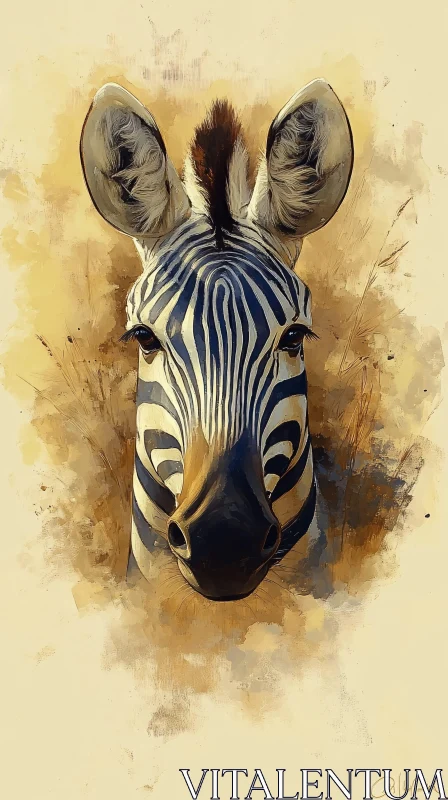 Zebra Art with Artistic Flair AI Image