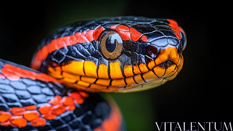 AI ART Detailed Snake Portrait