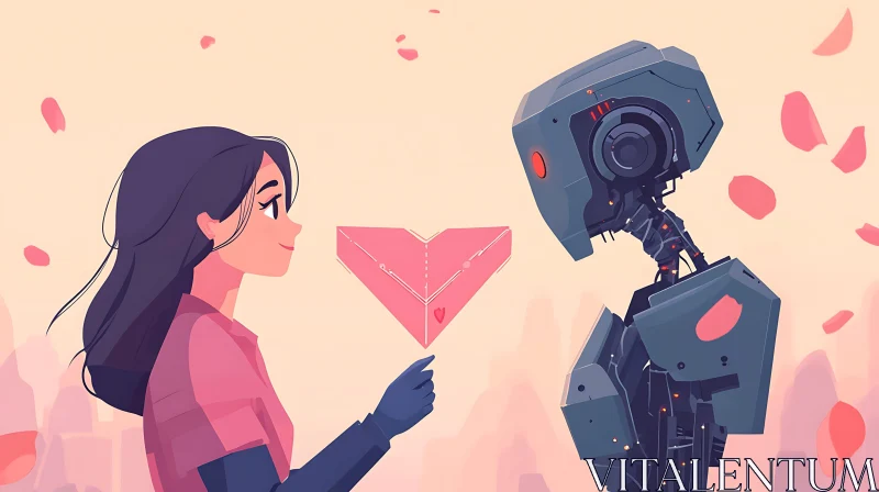 AI ART Emotional Interaction Between Human and Robot