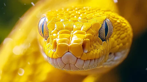 Yellow Snake Eyes and Scales