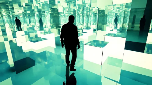Infinite Reflections in a Geometric Maze