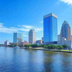Urban Skyline with Waterfront View
