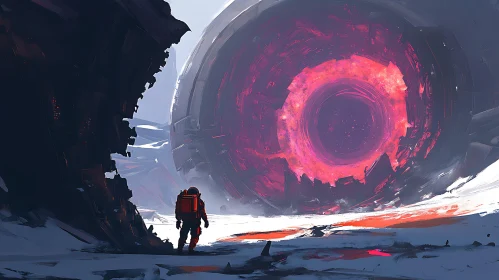 Ethereal Portal Encounter in Alien World