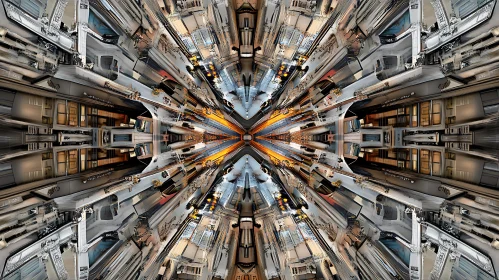 Geometric Urban Symmetry in Abstract Art