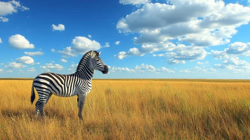 Wild Zebra Landscape