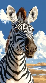 Zebra in the Savanna