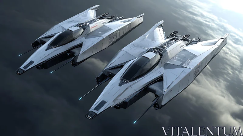 Advanced Aerospace Vehicles in Cloud Formation