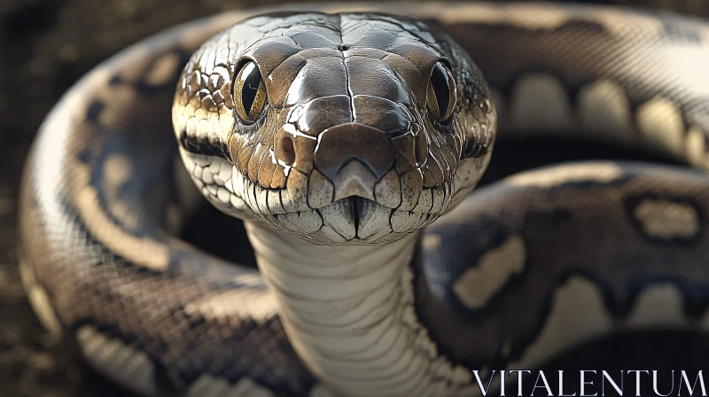 Detailed Snake Scale Image AI Image