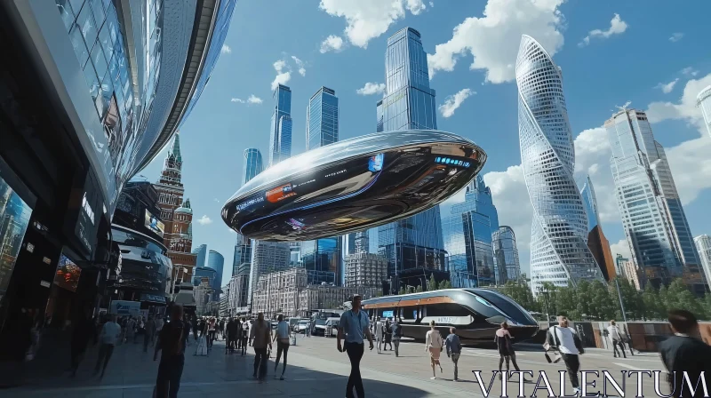 AI ART Advanced Urban Architecture and Flying Car