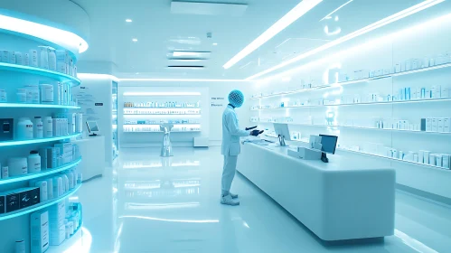 High-Tech Pharmacy Environment