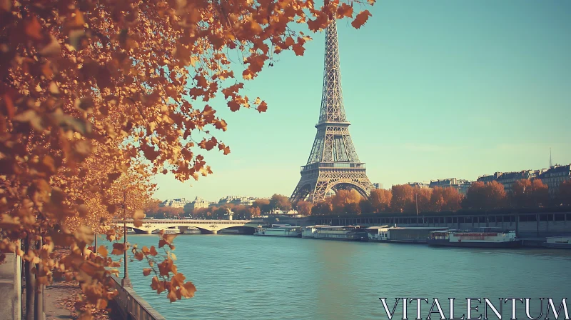 Eiffel Tower Autumn AI Image