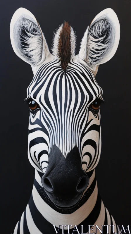 Zebra Stripes Artistry AI Image