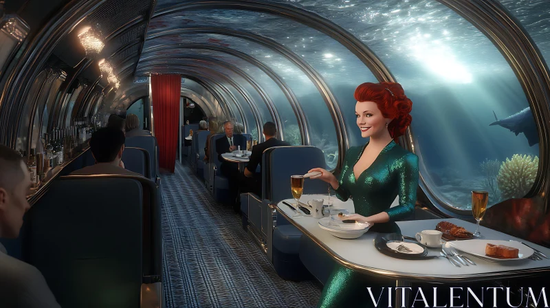 Exclusive Dining Below the Sea AI Image