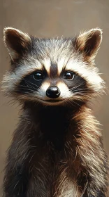 Raccoon's Expressive Gaze