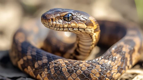 Detailed Snake Portrait