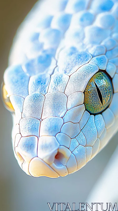 Snake's Eyes and Scales AI Image