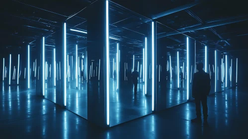 Abstract Immersive LED Light Installation