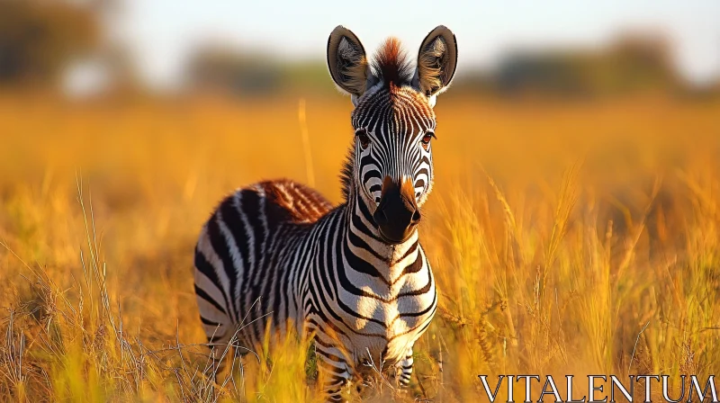 Zebra in the Wild AI Image