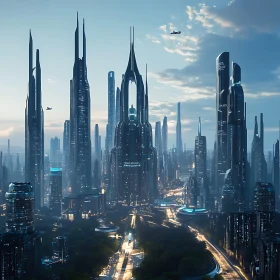 Advanced Urban Architecture and Flying Vehicles