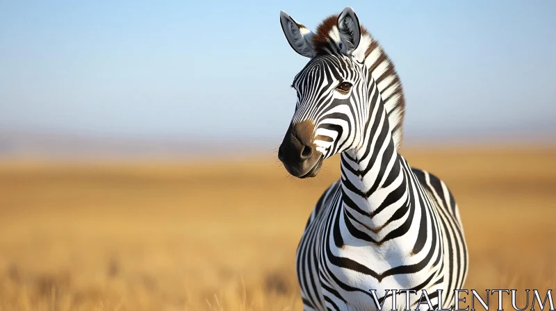 Zebra in the Wild AI Image