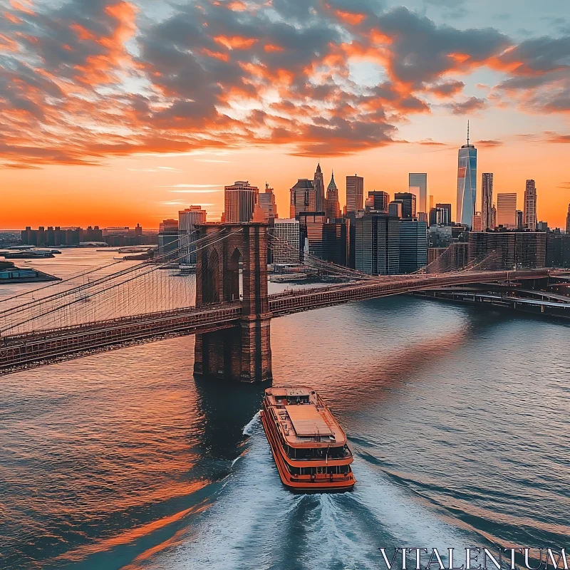 Mesmerizing Evening in New York City AI Image