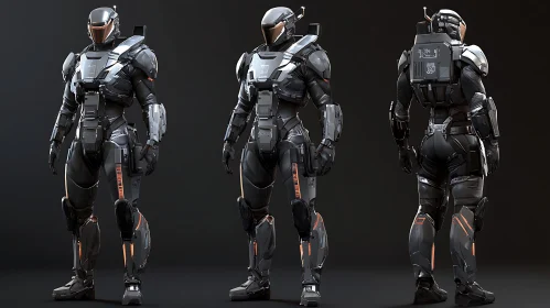 Futuristic Cyborg Armor