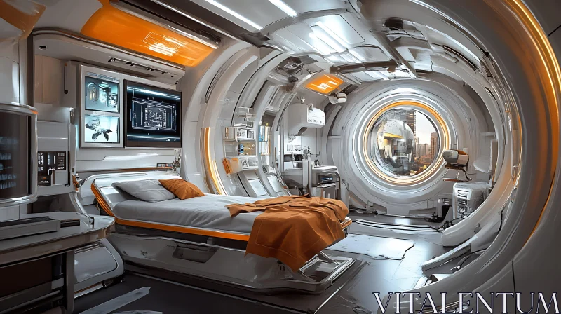 AI ART Advanced Medical Room with Futuristic Technology and Design