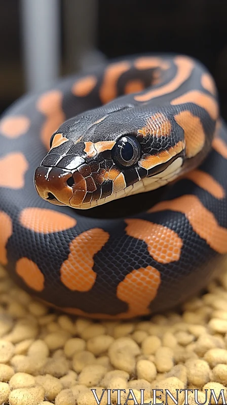 AI ART Exotic Snake Close-Up