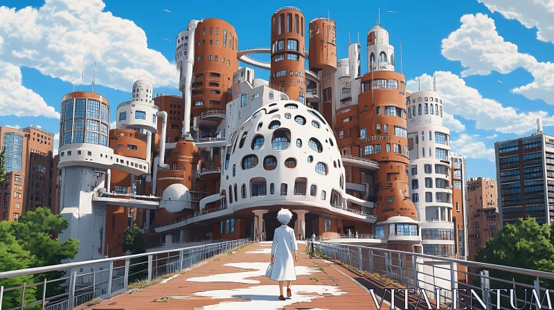 AI ART Modern Architectural Marvel with Pathway