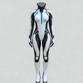 High-Tech Futuristic Cybersuit