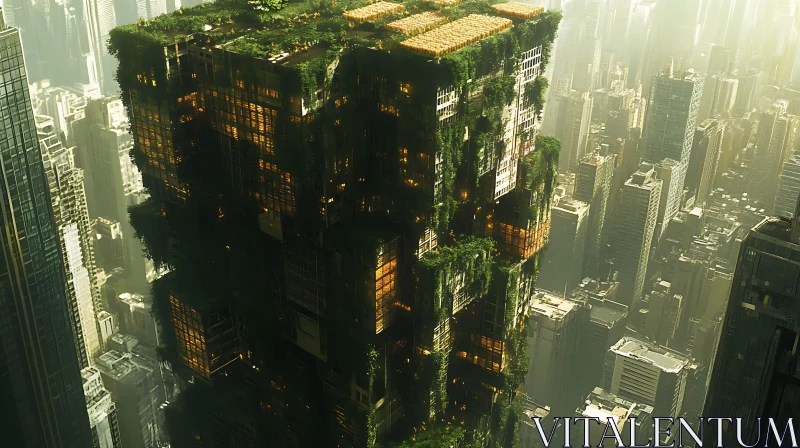 AI ART Urban Forest Skyscraper