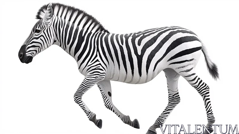 AI ART Zebra Stripes and Elegance