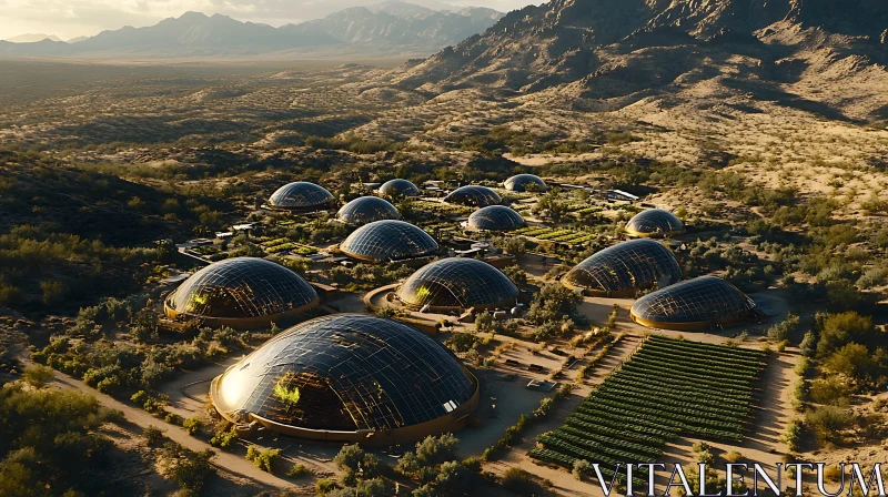 Innovative Desert Agriculture in Glass Domes