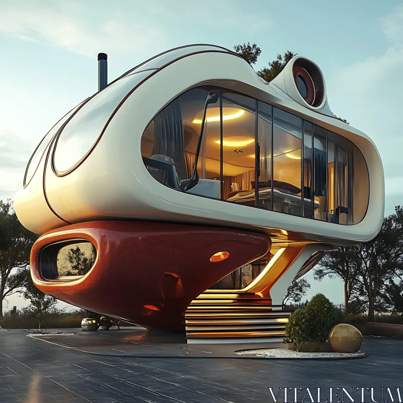 AI ART Innovative House Design with Modern Aesthetics