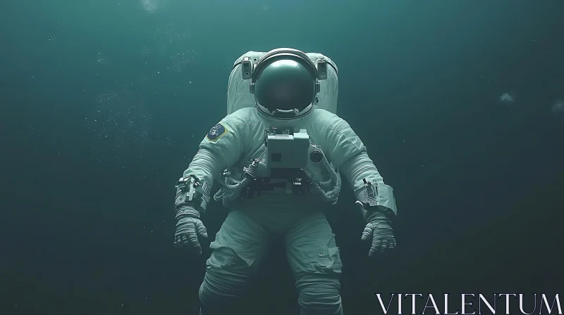 AI ART Space Exploration Simulation Underwater