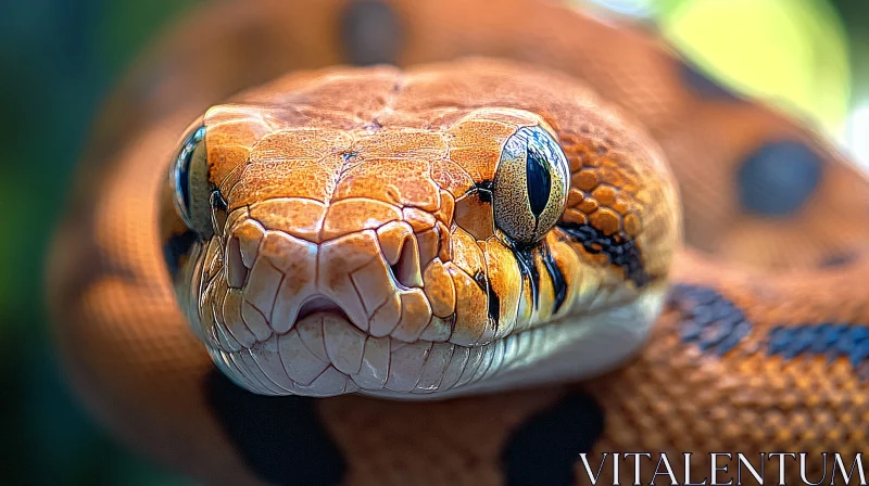 Intricate Scales of a Snake in Detail AI Image