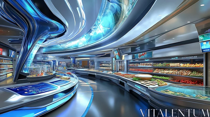 AI ART Advanced Technology in Modern Supermarket Design