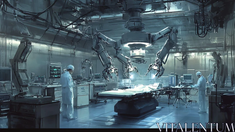 High-Tech Medical Procedure Setup AI Image