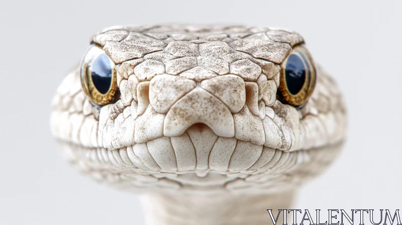 Snake Face with Detailed Scales AI Image