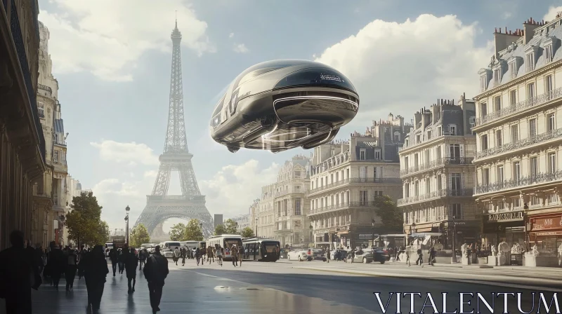 Advanced Urban Transport in Paris AI Image