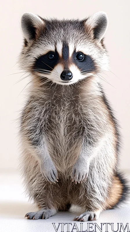 AI ART Charming Raccoon Close-Up