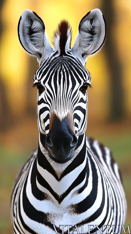 AI ART Zebra Close-Up with Striking Patterns