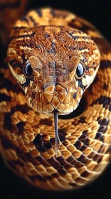 Detailed Snake Portrait