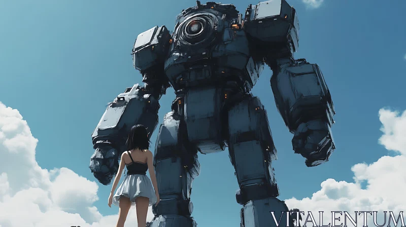 Giant Mecha and Human Contrast