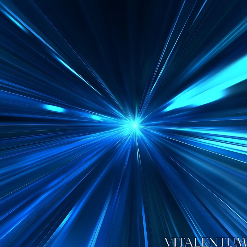 Radiant Blue Light Burst