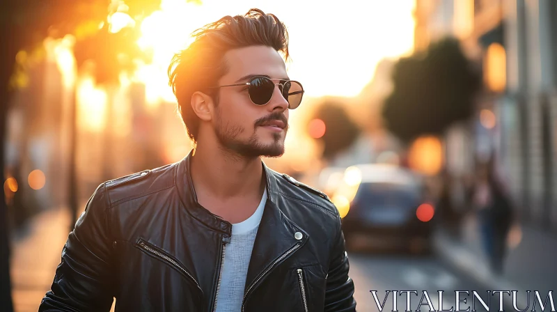Fashionable Urban Sunset Portrait