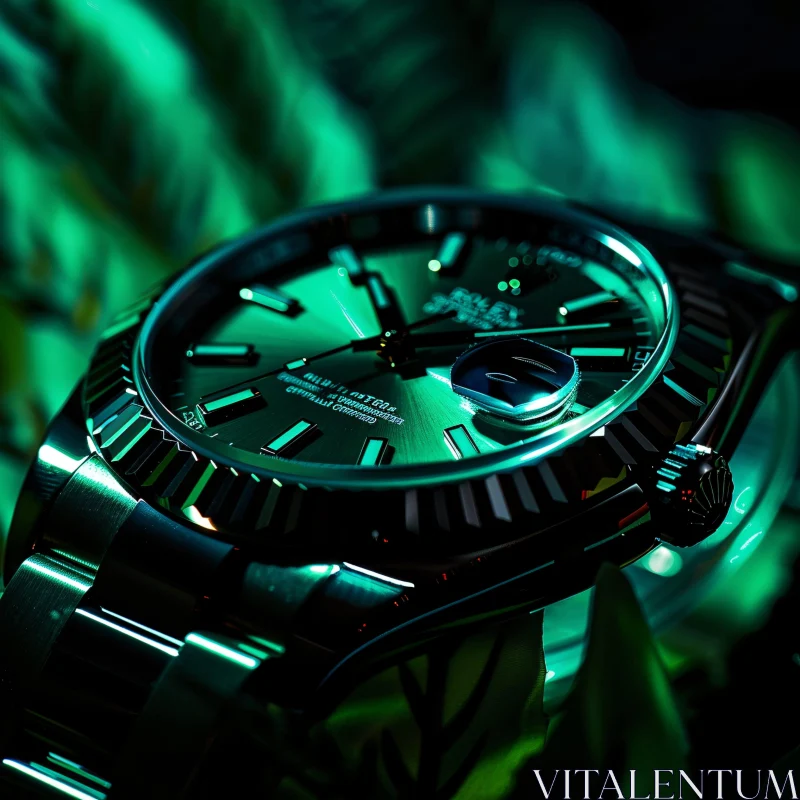 Luxurious Timepiece with Intricate Metallic Details