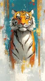 Artistic Tiger Painting